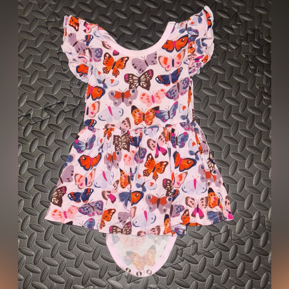 Little Sleepies Butterfly Kisses Twirl Dress w/bodysuit (12-18m)